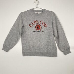 Fruit Of The Loom Sweatshirt Mens Small Cape Cod Massachusetts Fleece Graphic